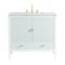 James Martin Vanities 36'' Vanity, Bright White w/ 3 CM Eternal Jasmine Pearl Quartz Top 485-V36-BW-3EJP - alternate 1